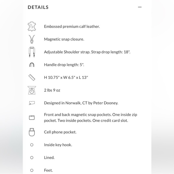 Dooney & Bourke Barlow Hand Bag Ostrich Embossed Cognac Brown Large - Picture 12 of 12